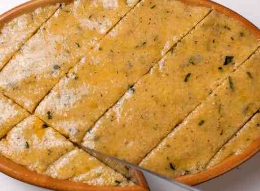 scoring kibbeh with a knife