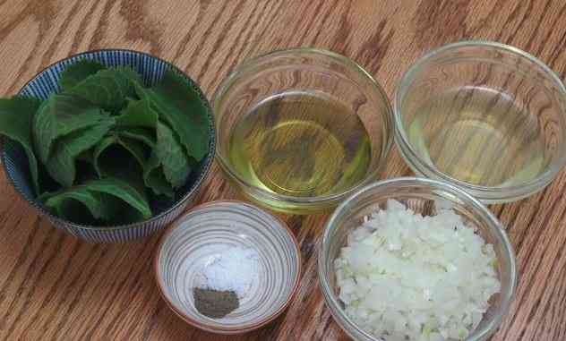 Lebanese Oregano Salad ingredients