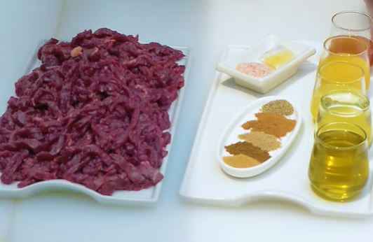 Lebanese Beef Shawarma ingredients