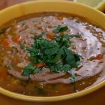 Lebanese Lemon Garlic Lentil Soup